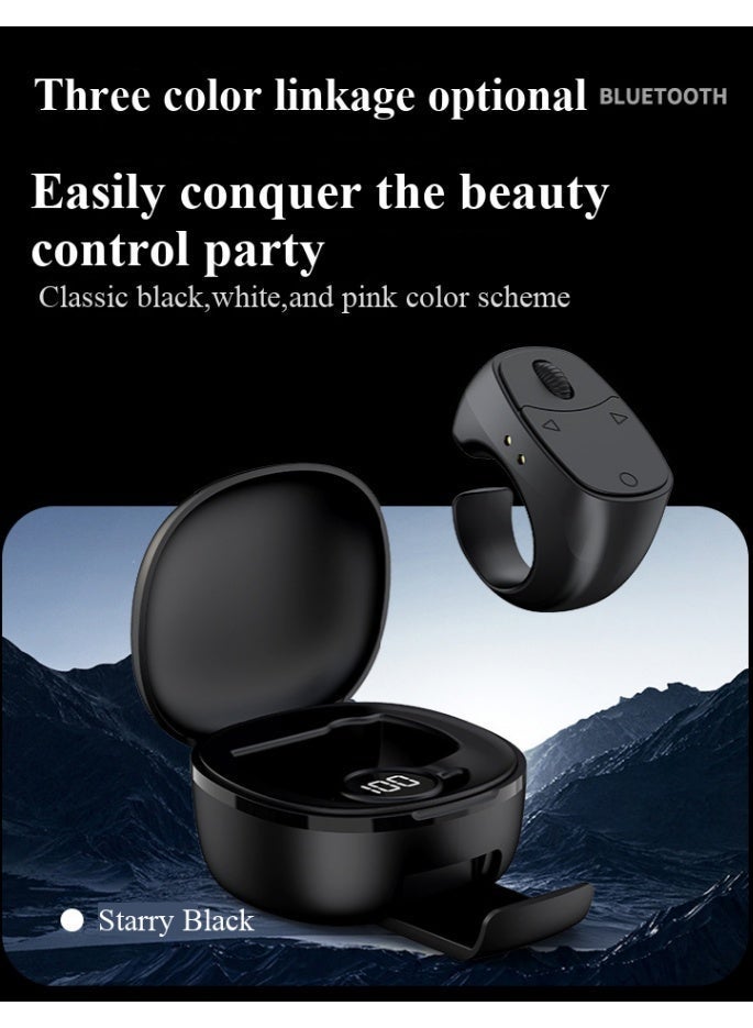 Nariele Ring Bluetooth Remote Control: Hands-Free Scrolling, Selfies & Video Browsing black - Image 4